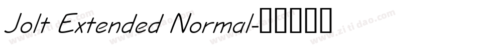 Jolt Extended Normal字体转换